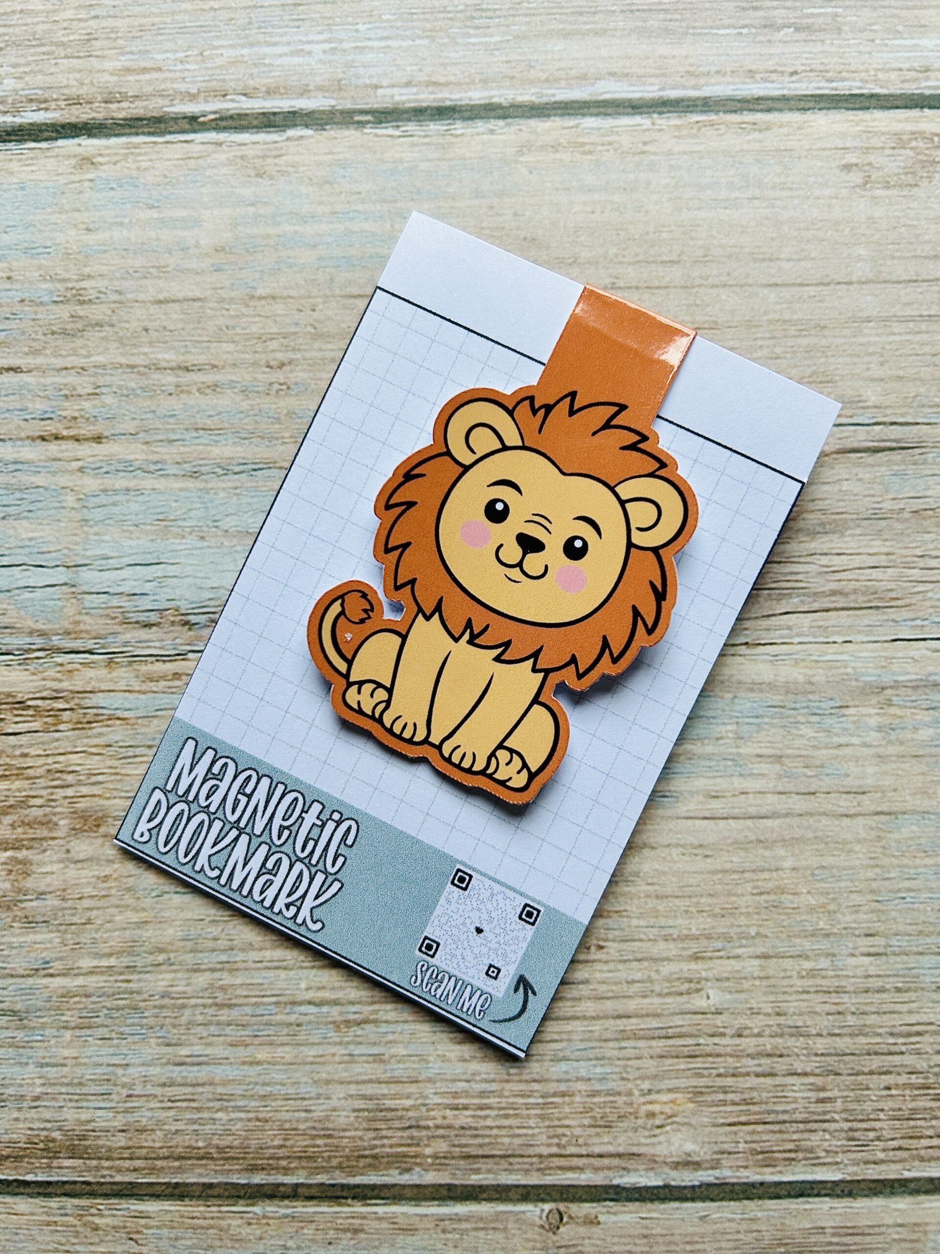Lion Magnetic Bookmark
