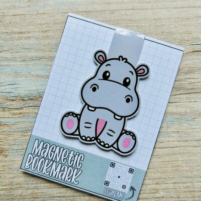 Hippo Magnetic Bookmark