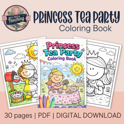 Princess Tea Party Coloring Book
