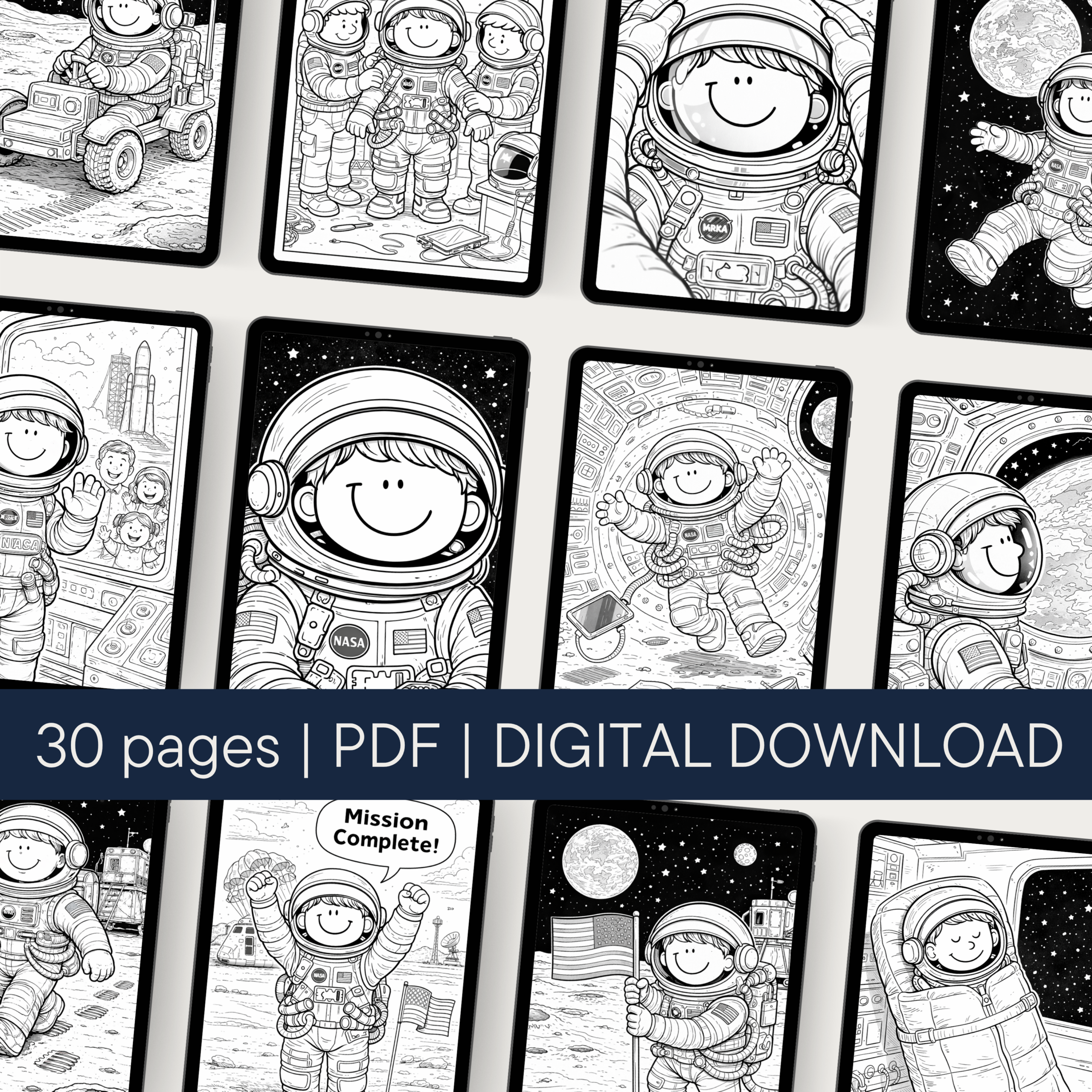 Space Adventures Coloring Book - Image 2